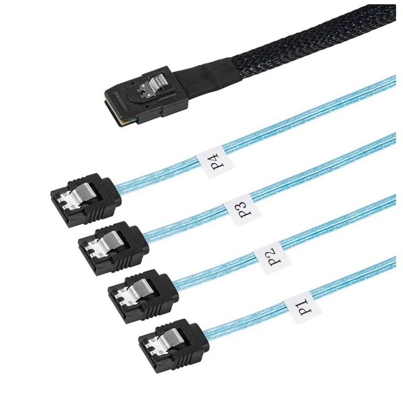 Переходник MiniSAS в SATA контроллер Mini SAS SFF 8087 6 ГБ 4 кабеля прямого разрыва xSATA разъем