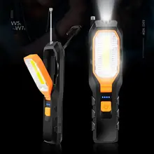 COB светодиодный рабочий светильник аварийный светильник USB Перезаряжаемый рабочий гибкий магнитный светильник вспышка светильник фонарь lanterna портативный светильник ing