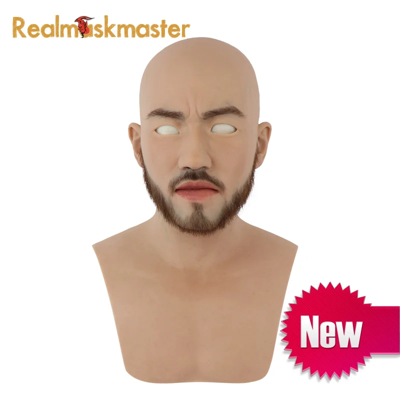Силиконовые Фетиш маски Realmaskmaster для Хэллоуина на все лицо борода|Маски