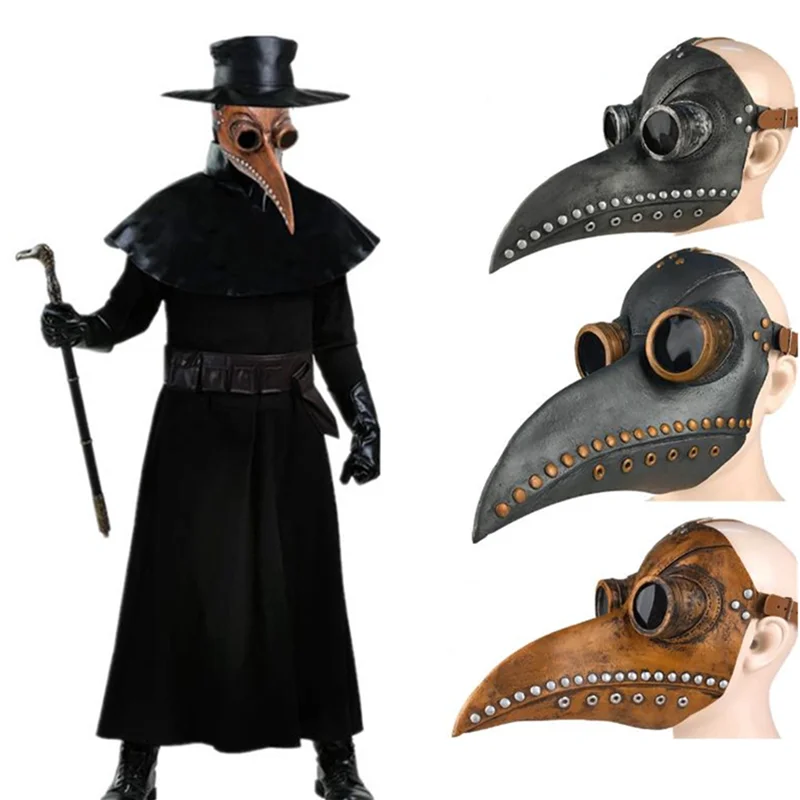 Plague Doctor Mask Latex Cosplay Props