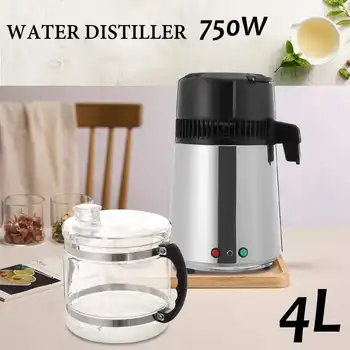 

750W 4L Pure Distiller Distilled Water Machine Household Stainless Steel Water Purifier Container Filter Distilled Water Machine
