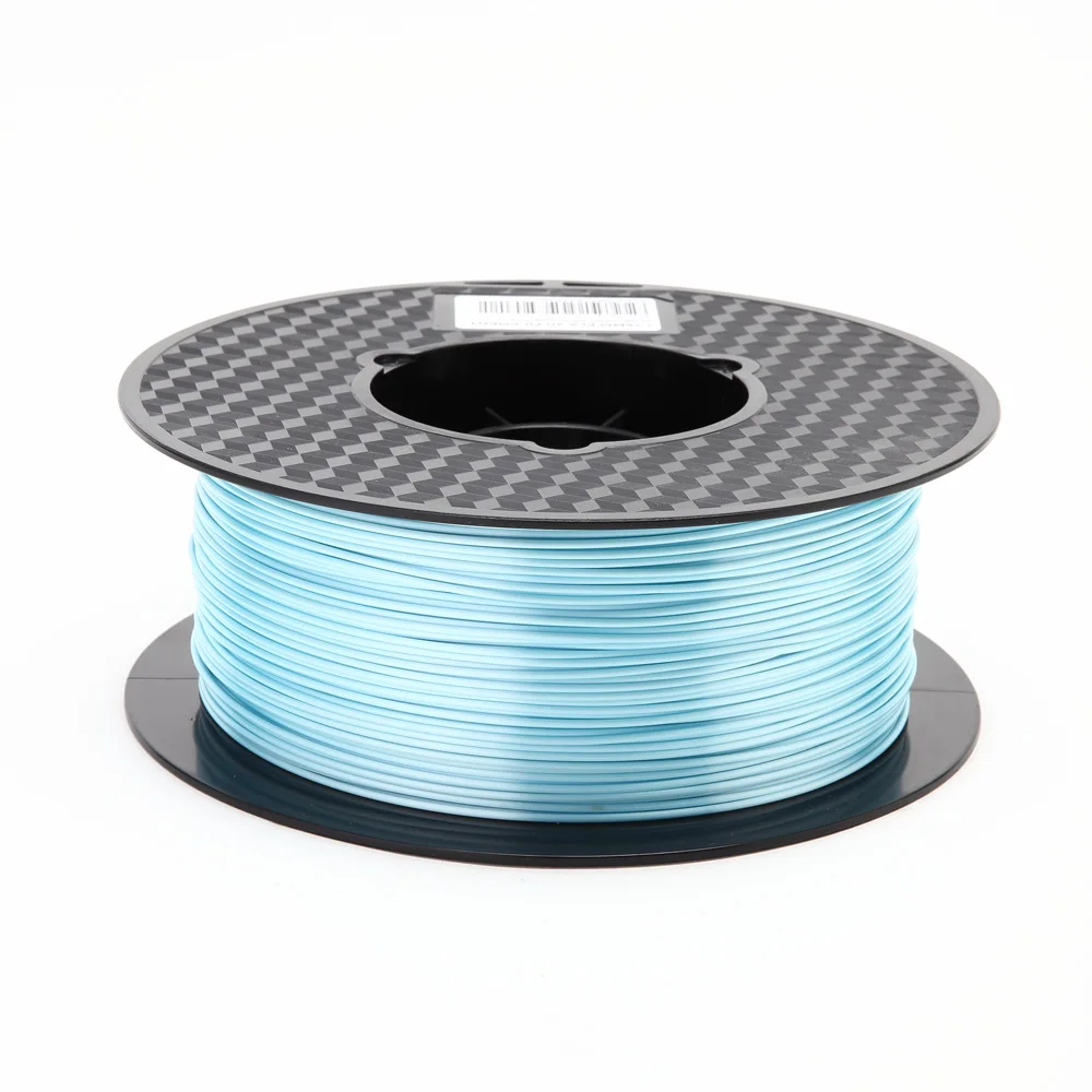 silk light blue Шелковая нить PLA 1,75 мм 1 кг нить для 3d принтера шелковистая блестящая 3d-ручка материалы для печати Блестящий металлический металлик как на ощупь pla CCI - Цвет: silk light blue