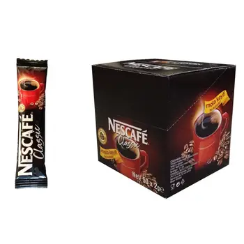 

50x stick instant packets Nescafe Classic DARK ROAST Instant coffee NO SUGAR