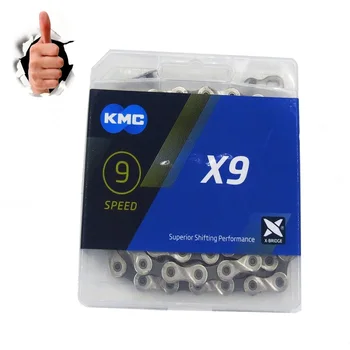 

New Mountain bike X9.93 X9 11 Speed Bicycle Chain WITH Original BOX and Magic Button for MTB / Road Bike Parts