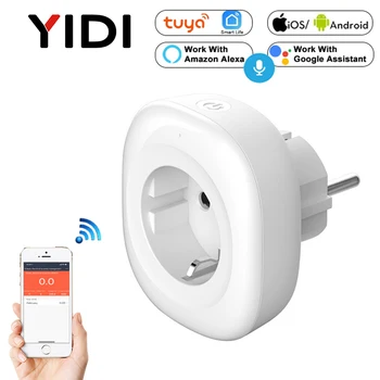 

EU Wifi Smart Socket USB Wall Plug Electrical Outlets Gsm Power Socket Timer Energy Monitor Mobile Voice Control Smart Home Tuya