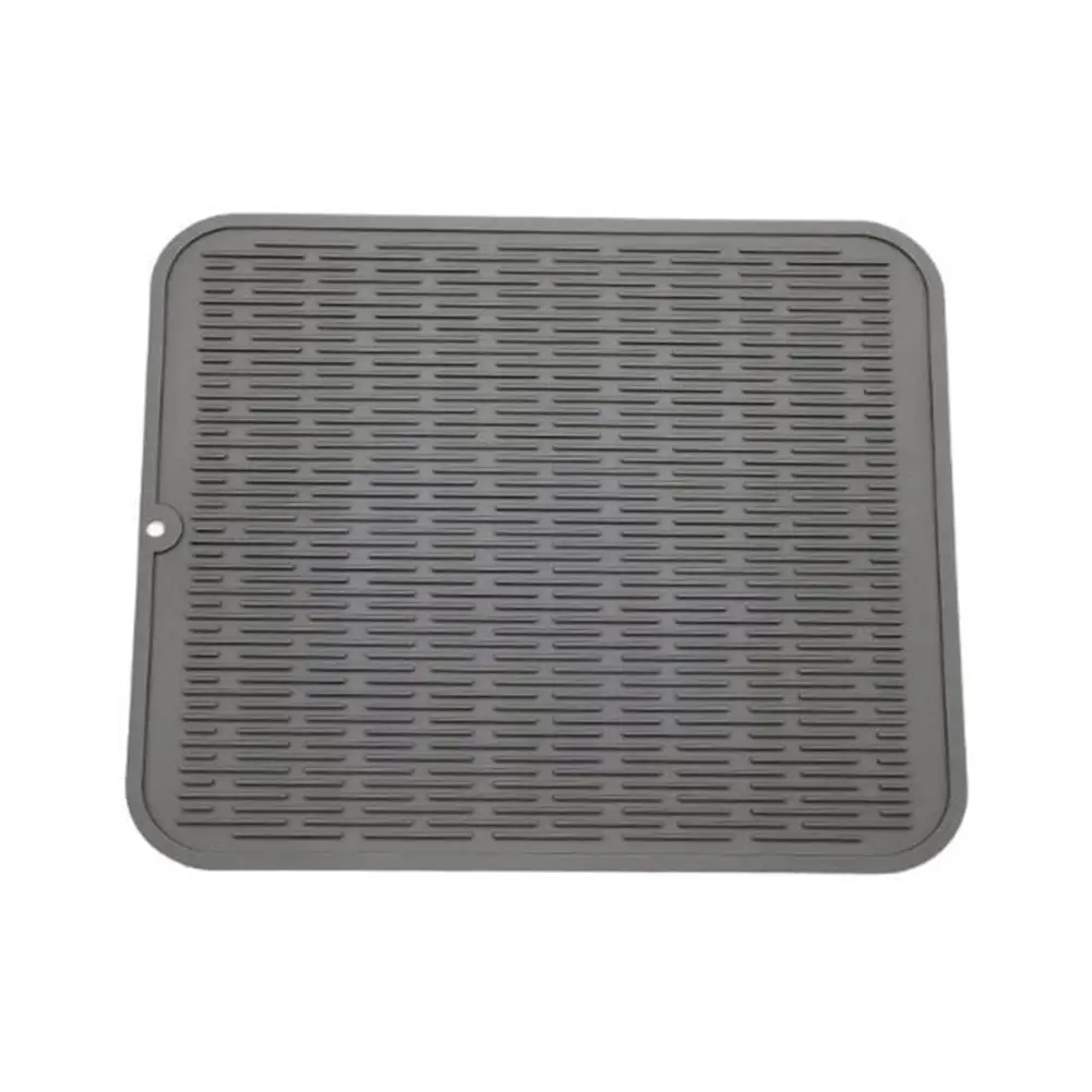Силиконовый сливной коврик кухонный сушильный силиконовый для сушки посуды 40x50