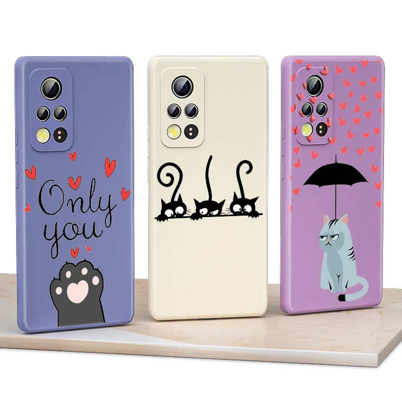 

Cute cat paw For Honor V40 30 30S 20 20E 50 SE 20S Lite Pro Plus 5G Liquid Silicone Soft TPU Capa Cover Phone Case
