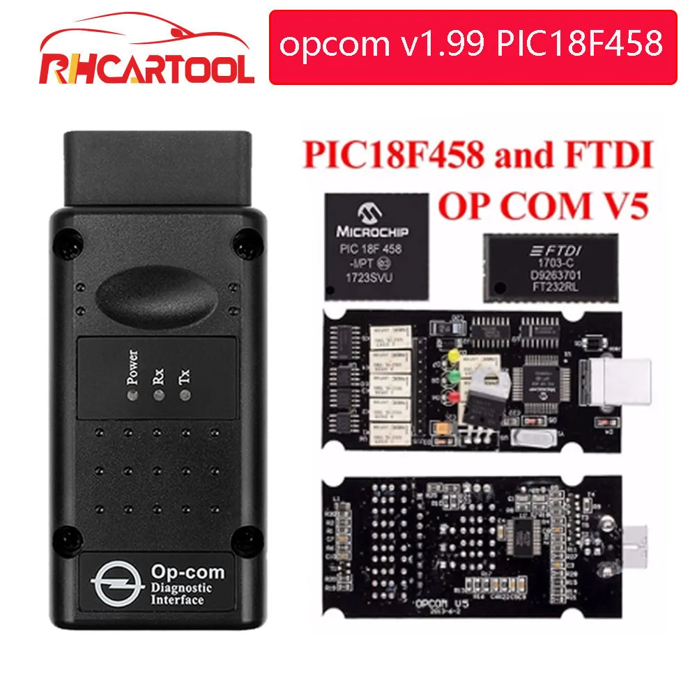 Профессиональный диагностический инструмент OPCOM V1.99 OBD2 для Opel с встроенной