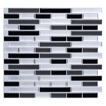 

3D Wall Stickers Brick Wallpaper Tile for Kitchen Bathroom Backsplash Anti-Tile Home Decor 28x23.5Cm