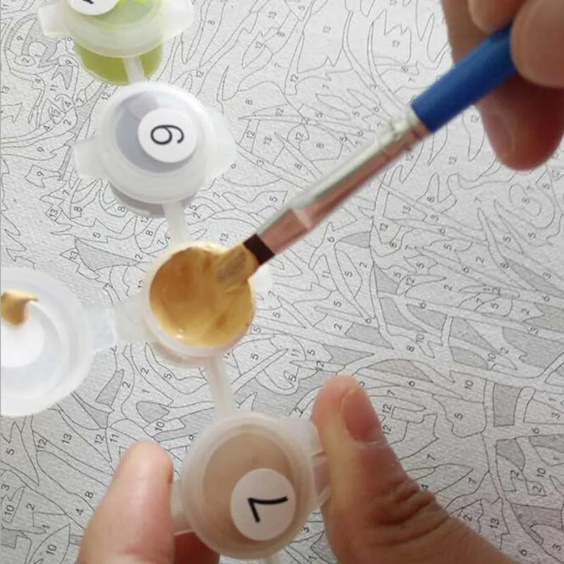 Картина по номерам пара держа руки рамка Ручная роспись холст картины маслом для