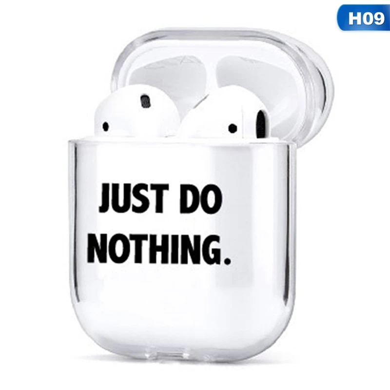 09 Роспись наушники чехол для AirPods чехол Чехол милый рисунок Fundas для Аксессуары для AirPods футболка с забавным мультипликационным принтом «жесткий чехол из поликарбоната - Цвет: 09