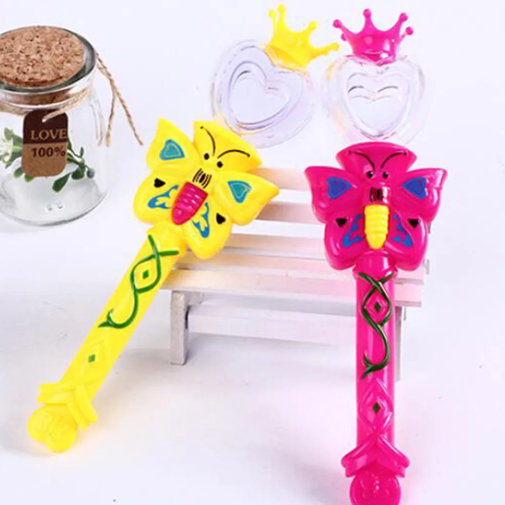 Светодиодный светящаяся палочка в виде бабочки из мультфильма Волшебная проекционная палочка детские игрушки вечерние реквизиты подарки на день рождения