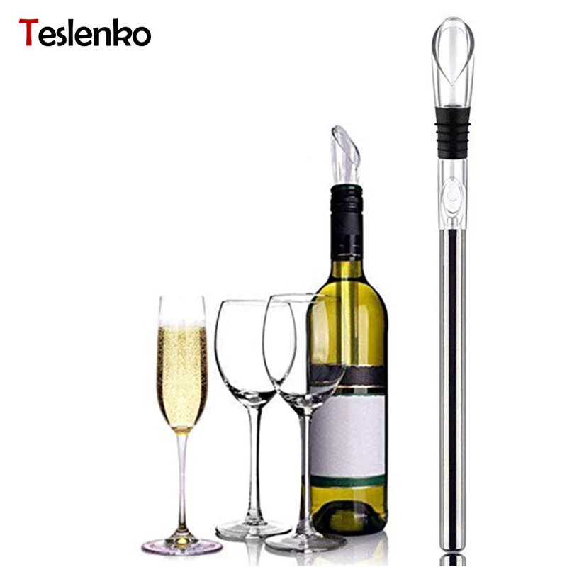 Wine Chiller Stainless Steel Wine Bottle Cooler Stick Freezer with