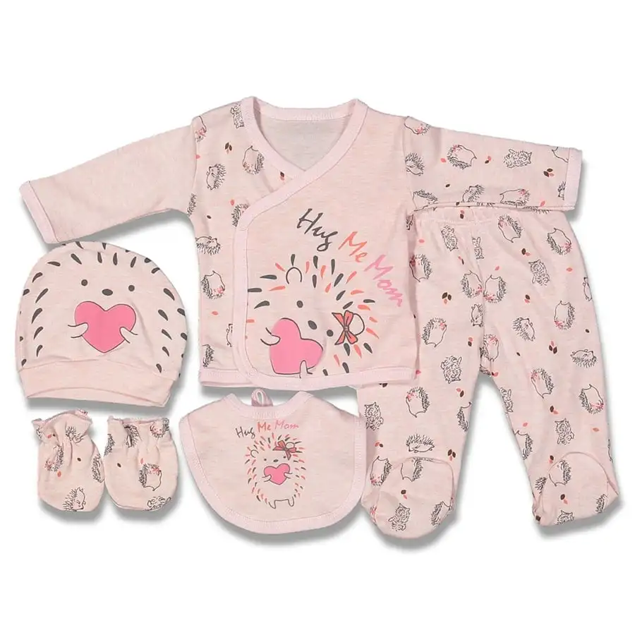 

Hug Me Mom Printed Pink Hospital Output