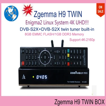 

New Version ZGEMMA H9.TWIN Linux OS Enigma2 Digital 4K UHD Satellite Receiver DVB-S2X+DVB-S2X twin tuner Built in Wifi