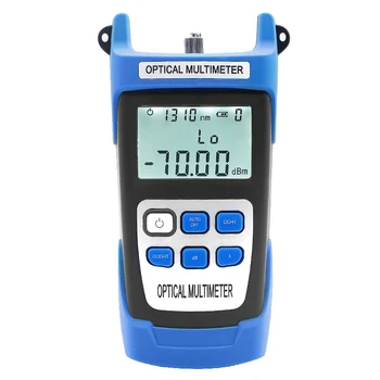 

High precision optical power meter -70dBm~+3dBm fiber tester light decay light multimeter send SC / FC connector 7 wavelength