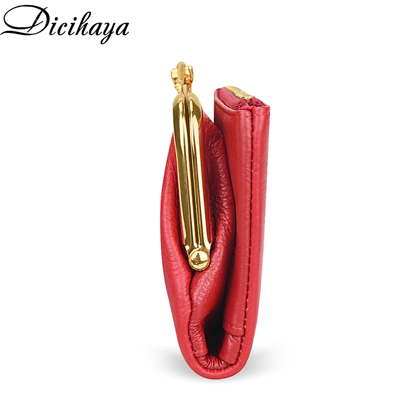 DICIHAYA Women's Wallets Cow Leather Long Cowhide Multiple Cards Holder Portomonee Clutch Female Purse Standard Wallets Girls