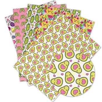 

Diy accessories 30*136cm Christmas Santa Claus Printed Faux Synthetic Leather Sheets for Bow,DIY handmade Materials L196