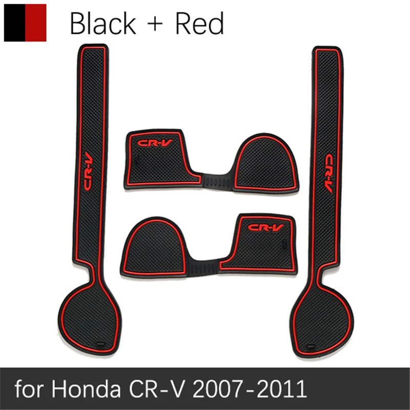 Противоскользящий коврик для HONDA CR-V CRV 2007 2008 2009 2010 2011 3rd Gen CR V затворный слот подставка анти-грязный Салонные подложки