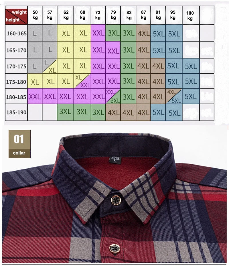 pink short sleeve shirt Autumn Winter Thicken Fleece Shirt Men Business Plaid Shirt Long Sleeve Warm Clothes Turn Down Collar Button Up Shirts Classic short sleeve work shirt