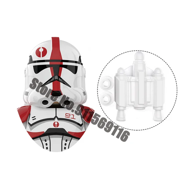 DISNEY Republic Commando Clone 501st Troopers Building Blocks Force 99 Scorch RC-1138 Sev Crosshair Wrecker Bricks Figures Toys D-XP334