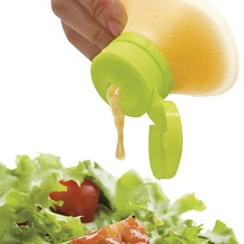 

Portable Silicone Squeeze Bottle Dispenser Mini Gravy Boats For Sauce Oil Ketchup Cooking Tool High Quality Kitchen Gadget New H