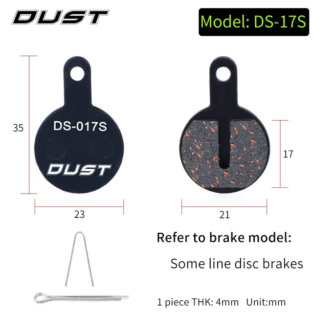 Bicycle Disc Brake Pad Bike Hydraulic Disc Brake Pads Semi-Metallic Cycling Brake Pads for BB5 BB7 DS-17S