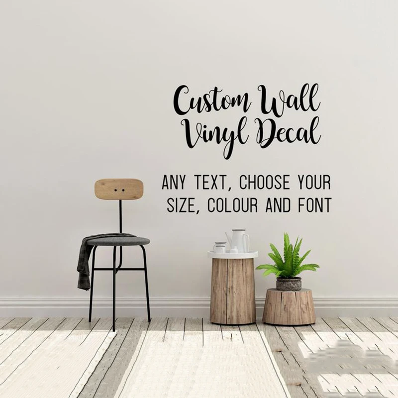 

Design Your Own Custom Wall Decal wall decor nursery decor kids room sticker self adhesive vinyl Custom quote decal design CN