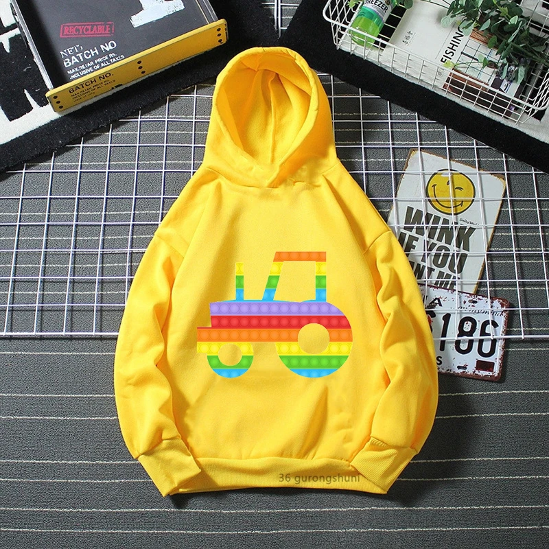 Rainbow Cat Bow Car Popit Print Pink Hoodies Girls/Boys Kawaii Kids Clothes Harajuku Fidget Toys Sweatshirt Winter/Spring Coat Rainbow Cat Bow Car Popit Print Pink Hoodies Girls/Boys Kawaii Kids Clothes Harajuku Fidget Toys Sweatshirt Winter/Spring Coat