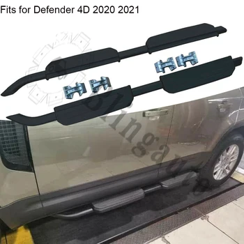 شراءتشغيل المجلس يناسب ل-لاند روفر المدافع L663 4D 110 2020 2021 الجانب خطوات Nerf بار دواسة سيارة الجانب الدرج قضيب جانبي 2 قطعة