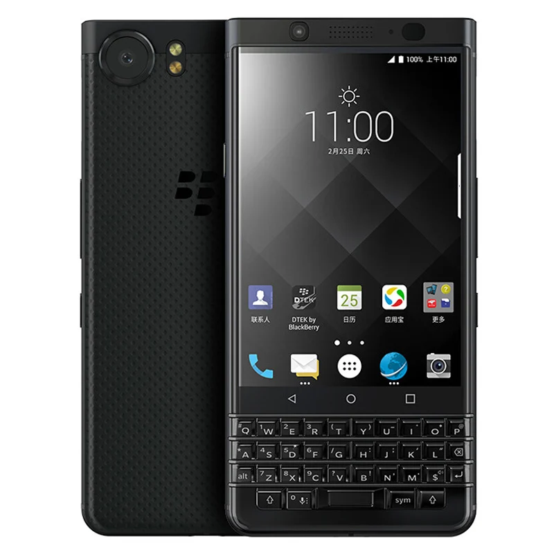 Отремонтированный BlackBerry Keyone разблокированный 3g 4G LTE мобильный телефон Восьмиядерный 12MP 4," 3g B ram 32GB rom мобильный телефон - Цвет: Black