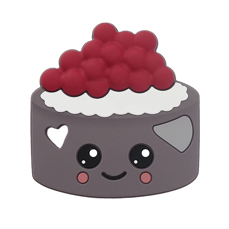 Chenkai Silicone Mordedor Princesa Soldado Leão Castelo Foguete Sushi Arco-íris Bolo Raposa Dentição Faça Você Mesmo Bebê Manequim Acessório 10 Pçs 36 Cheap Mordedores p bebê