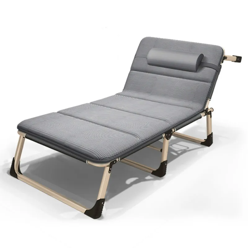 

Folding bed, single bed, nap, simple family nap bed, escort portable multi-functional military bed office reclining chair