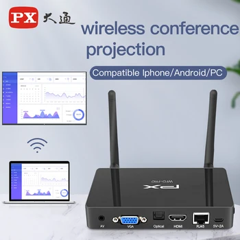 

PX 30M HDMI Wireless extender VGA airplay transmitter receiver video & audio screen mirroring for conference TV/Projector