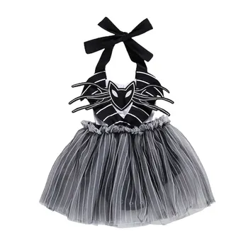 

2020 Newborn Baby Halloween Princess Dress Cute Cartoon Cat Backless Prom Party Dress Infant Girl Fashion Outdoor Dress