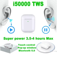 I50000 Pro Tws мини беспроводные Bluetooth наушники с QI зарядкой новая функция "Hey Siri" Pk H1 I50000 Tws наушники