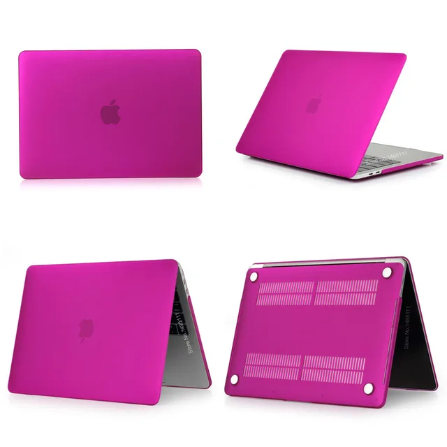Matte Deep Purple Чехол для ноутбука APPle MacBook Air Pro retina 11 12 13 15 mac Book 15,4 13,3 дюймов с сенсорной панелью пластиковый чехол - Цвет: Matte Deep Purple