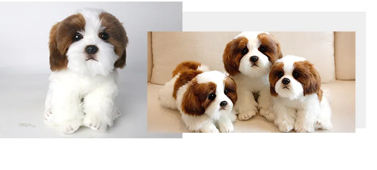 quality simulation dog plush toy mini cute soft realistic poodle doll dog toys for baby friend gift deco DY50740 (6)