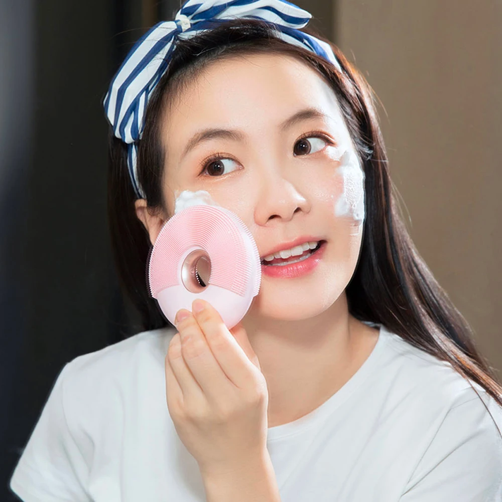 Xiaomi DOCO Electric Face Cleansing Brush MIJIA Ultrasonic Skin Scrubber Silicone Sonic Vibrator Cleaner facial cleaning Device Xiaomi DOCO Electric Face Cleansing Brush MIJIA Ultrasonic Skin Scrubber Silicone Sonic Vibrator Cleaner facial cleaning Device