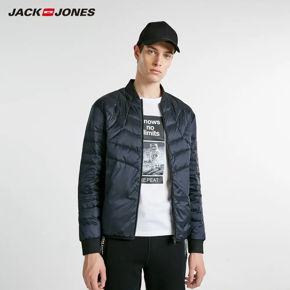 JackJones Мужская зимняя бейсбольная куртка с воротником с тепловым пухом | 218412510