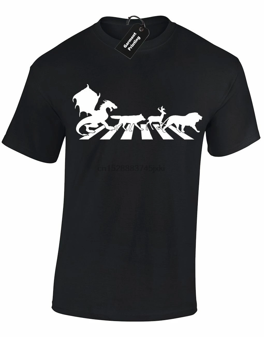 GOT CROSSING ABBEY khalesi JON SNOW SHIRT GAME OF ROAD мужская футболка TYRION THRONES | Мужская одежда