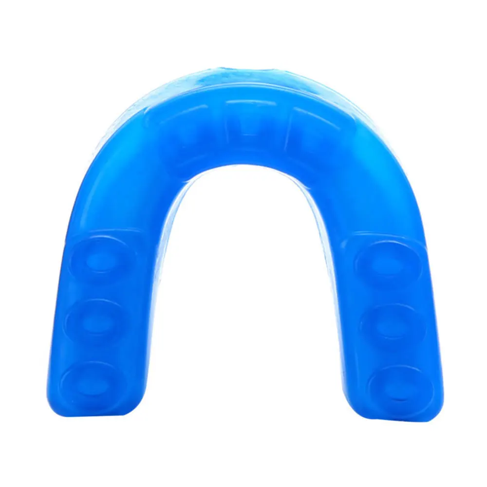 Proffessional Blue 5.5*5*1.5cm Outdoor Gadget Mouthguard Boxing Protection Karate Taekwondo with Box Football Teeth Guard MMA