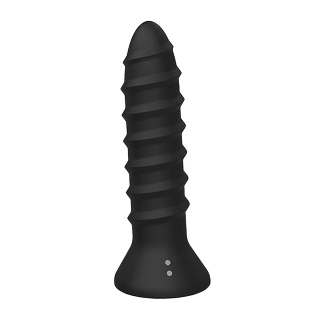 USB Charging Powerful 10 Speeds Screw Thread Vibrator Massager Female G-Spot Massage Stick, 8 inch Long