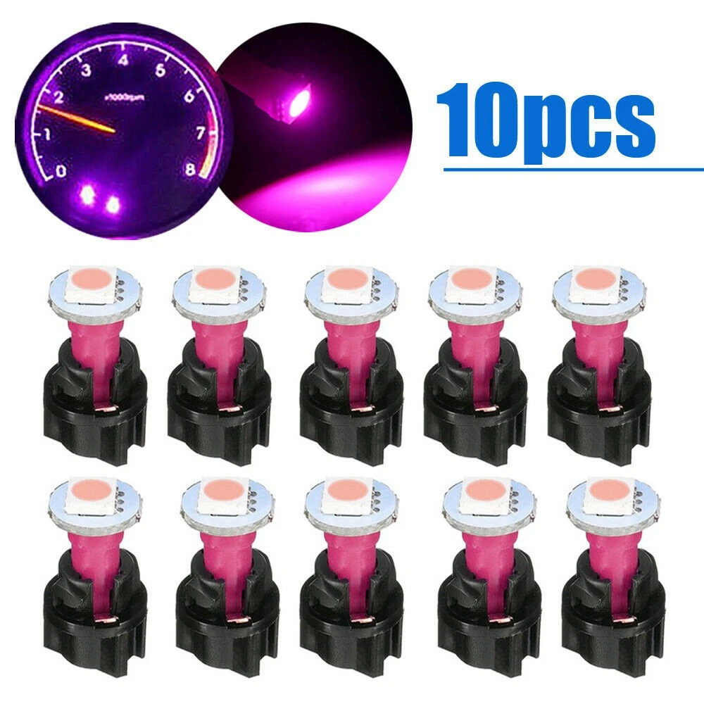 RED Color 10 x bulbs T5 Instrument Cluster Panel Gauge Dash LED bulbs light RED Color 10 x bulbs T5 Instrument Cluster Panel Gauge Dash LED bulbs light