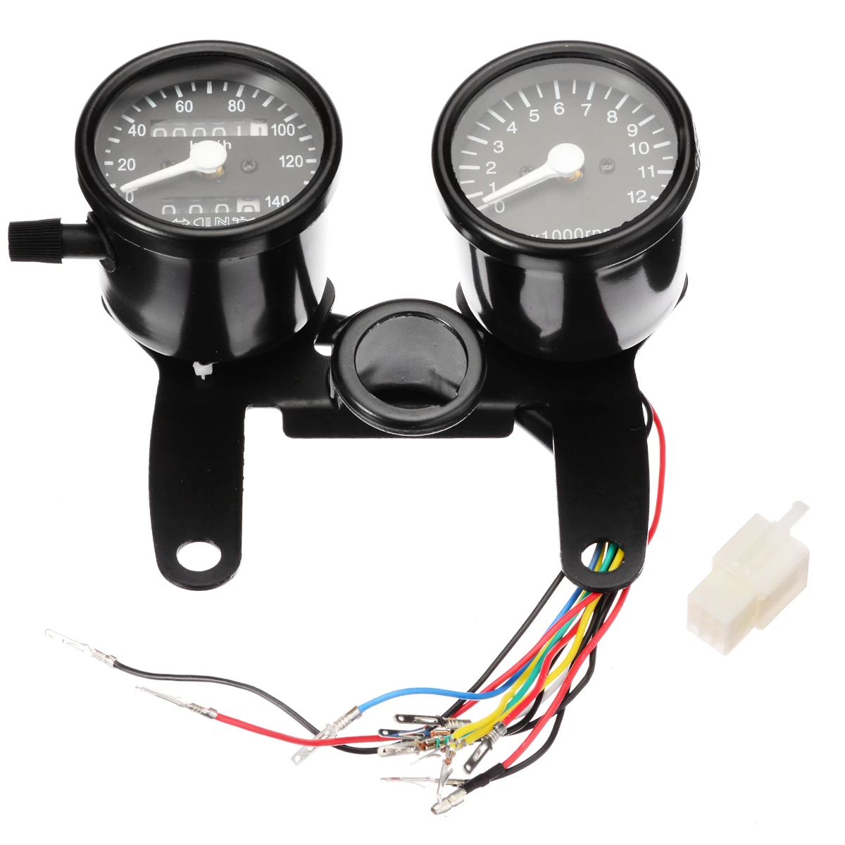Motorcycle Odometer Speedometer Tachometer Gauge Kit 0-13000RPM 0-10km/h