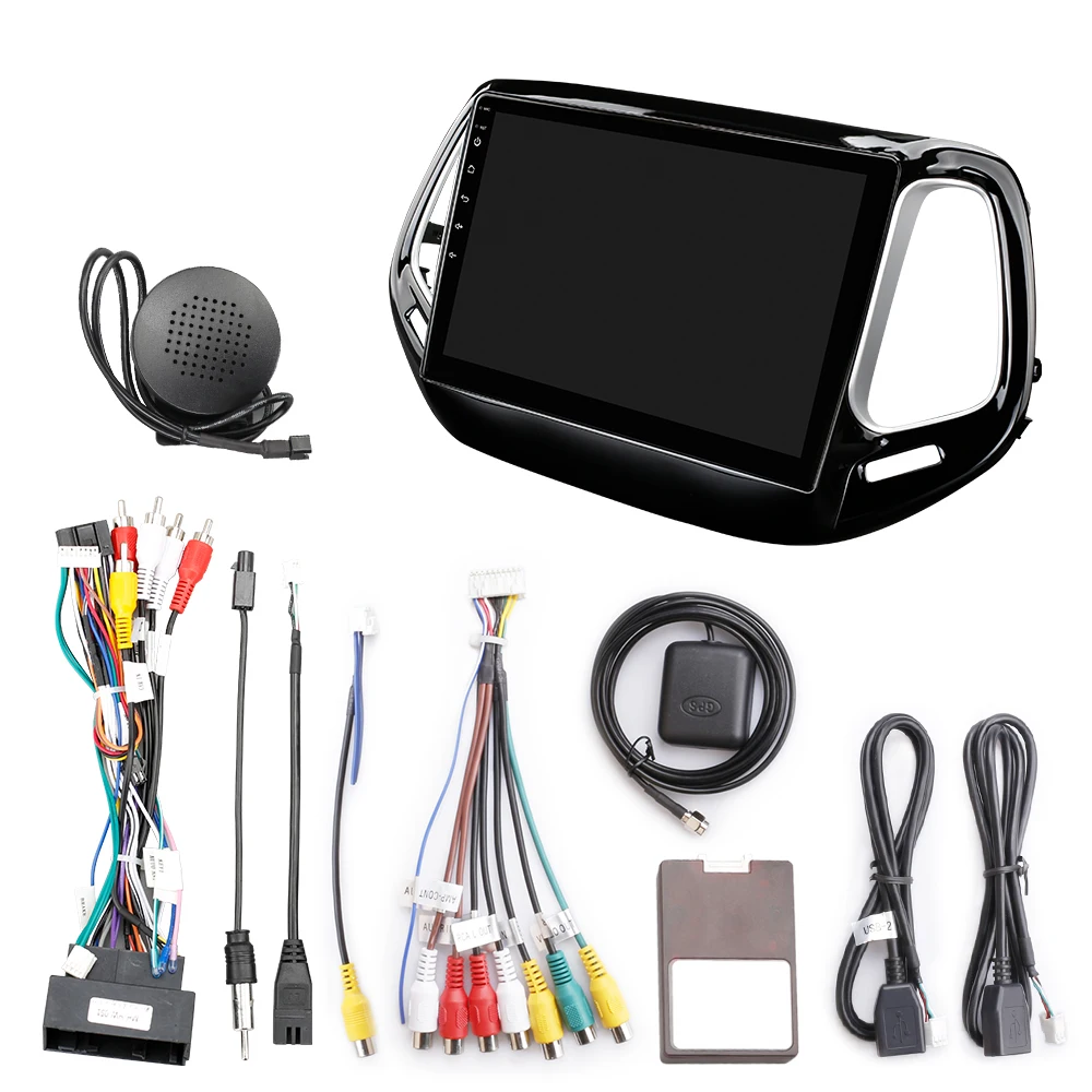 Автомобильный радиоприемник ISUDAR для Jeep Compass 2 МП 2 din Android 9 Авторадио Мультимедиа gps DVR камера ram 2 Гб rom 32 Гб USB