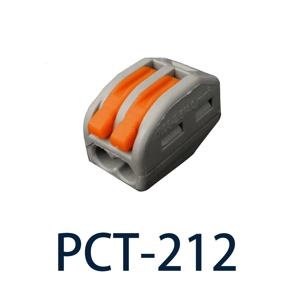 10 шт проволочный соединитель PCT-212 213 214 215 серии SPL прозрачный 2/3/4/5 Pins клеммной колодки универсальная компактная коробка клетка плагин - Цвет: PCT-212