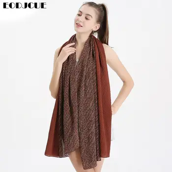 

Pleat gradient Scarf Animal Print Super Star Style Leopard Shawl Brand Designer Warm Scarves and Stoles Scarf