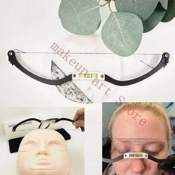 Microblading Eyebrow ruler Mapping string horizontal bead Mapping ruler Permanent makeup tattoo ruler marker positioning tool best deal new women magnetic microblading makeup brow measure eyebrow guide ruler permanent tools positioning ruler 1 set
