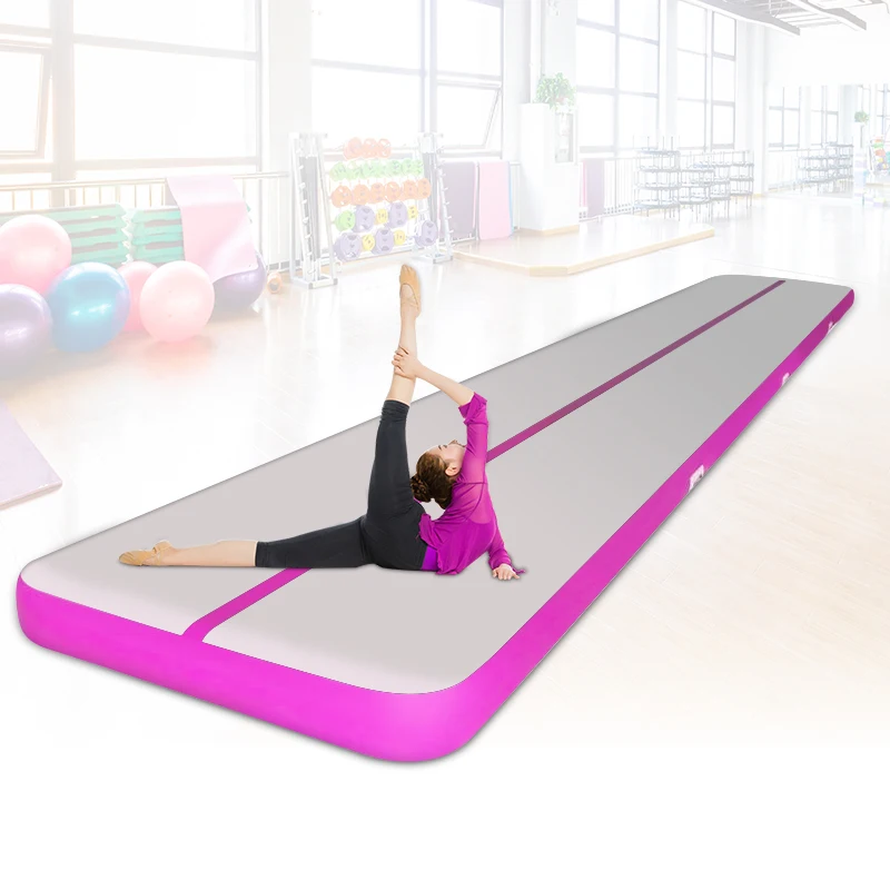HIBADOU 6m,7m,8m Inflatable Air Track Tumbling Mat Gym AirTrack For Track Air Inflatable Mat for Gymnastics Training